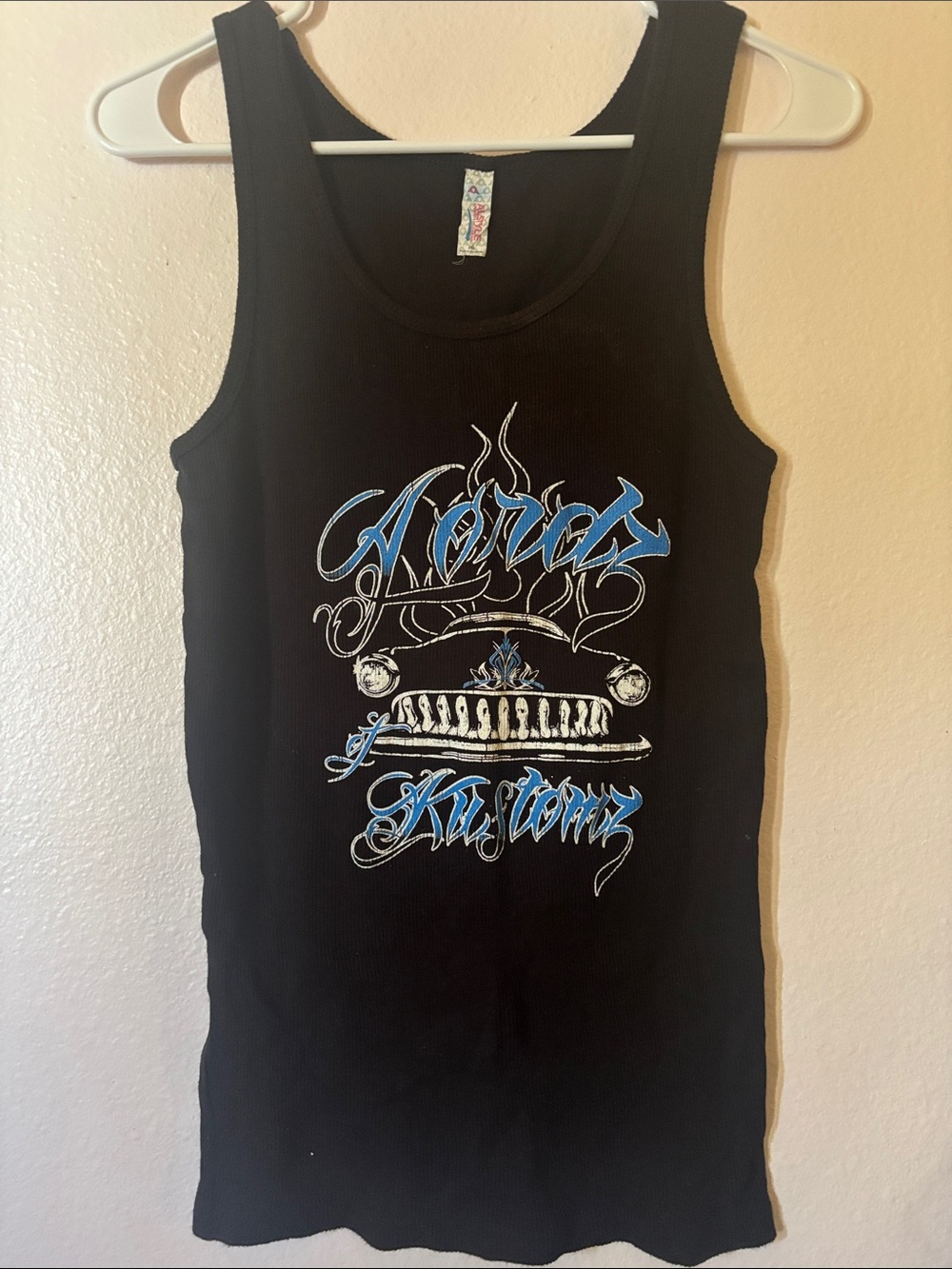 Black Tank Top With Cadillac Size 2XL